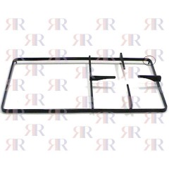 GRIGLIA IN PIATTINO SMALTATA 1 FUOCO+PIASTRA 445 X 233mm