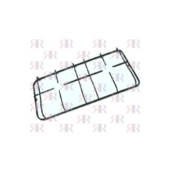 GRIGLIA IN PIATTINO SMALTATA A 2 FUOCHI - 505 X 260 MM H. 37 MM