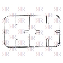 GRIGLIA IN FILO CROMATA 2 FUOCHI 454 X 243mm