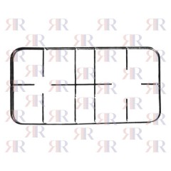 GRIGLIA IN FILO CROMATA A 2 FUOCHI 454 X 245mm