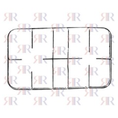 GRIGLIA IN FILO CROMATA A 2 FUOCHI 408 X 245mm