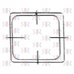 F3802 GRIGLIA IN FILO CROMATA 1 FUOCO 205 X 192mm