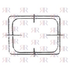 F3804 GRIGLIA IN FILO CROMATA 1 FUOCO 205 X 142mm