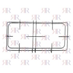 GRIGLIA IN FILO CROMATA A 2 FUOCHI 458 X 203mm