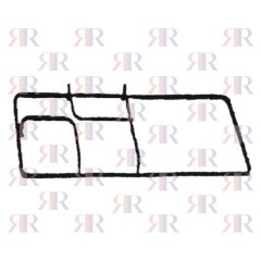 P1951 GRIGLIA IN PIATTINO SMALTATA 1 FUOCO+PIASTRA 461 X 228mm