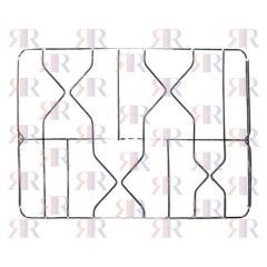 F4001 GRIGLIA IN FILO CROMATA A 4 FUOCHI 403 X553mm