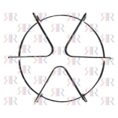 GRIGLIA IN FILO CROMATA 1 FUOCO diam. 177mm