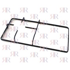 GRIGLIA IN PIATTINO SMALTATA 1 FUOCO+PIASTRA 455 X 224mm