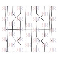 GRIGLIA IN FILO CROMATA A 4 FUOCHI 446 X 453mm