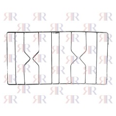 GRIGLIA IN FILO CROMATA A 2 FUOCHI 453 X 275mm