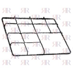 GRIGLIA IN PIATTINO SMALTATA 3 FUOCHI+PIASTRA 446 X 456mm