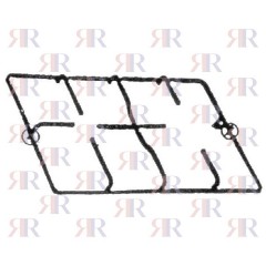 GRIGLIA IN PIATTINO SMALTATA 2 F. SINISTRA 438 X 278mm