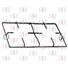 GRIGLIA IN PIATTINO SMALTATA 2 F. DESTRA 438 X 278mm