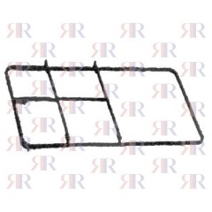 P4454 GRIGLIA IN PIATTINO SMALTATA 1 FUOCO 412 X 227mm