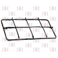 P4455 GRIGLIA IN PIATTINO SMALTATA 2 FUOCHI 462 X 274mm