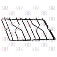 P4463 GRIGLIA IN PIATTINO SMALTATA 2 FUOCHI 445 X 210mm