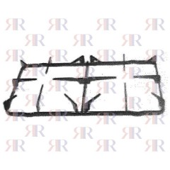 P4477 GRIGLIA IN PIATTINO SMALTATA 2 FUOCHI 455 X 223mm