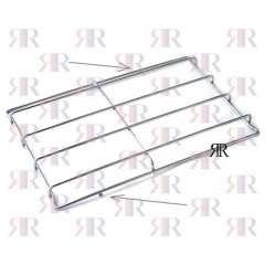 GRIGLIA IN FILO CROMATA A 2 FUOCHI MISURE 410 X 261 mm