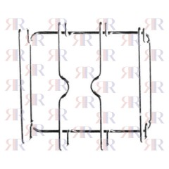 F4713 GRIGLIA IN FILO CROMATA 1 FUOCO 174 X 147mm