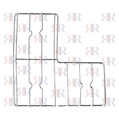 GRIGLIA IN FILO CROMATA A 3 FUOCHI 433 X 433mm