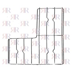 GRIGLIA IN FILO CROMATA A 3 FUOCHI 433 X 433mm