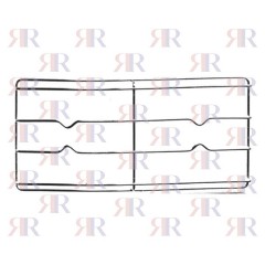 GRIGLIA IN FILO CROMATA A 2 FUOCHI 433 X205mm