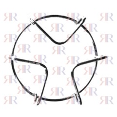 GRIGLIA IN FILO CROMATA 1 FUOCO diam. 140mm