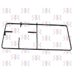 GRIGLIA IN PIATTINO SMALTATA 1 FUOCO+PIASTRA 459 X 229mm