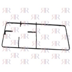 GRIGLIA IN PIATTINO SMALTATA 1 FUOCO+PIASTRA 460 X 254mm