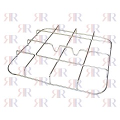 GRIGLIA IN FILO CROMATA A 4 FUOCHI 460 X 460mm