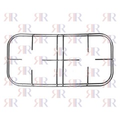 GRIGLIA IN FILO CROMATA A 2 FUOCHI 462 X 227mm