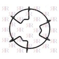 GRIGLIA IN FILO CROMATA 1 FUOCO diam. 165mm