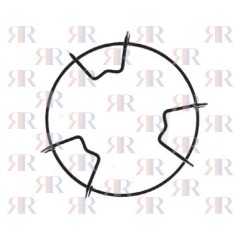 GRIGLIA IN FILO CROMATA 1 FUOCO diam. 172mm