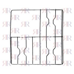F5316 GRIGLIA IN FILO CROMATA A 3 FUOCHI 456 X 468mm