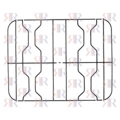 F5337 GRIGLIA IN FILO CROMATA A 3 FUOCHI 443 X 573mm