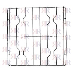 F5340 GRIGLIA IN FILO CROMATA A 4 FUOCHI 450 X 458mm