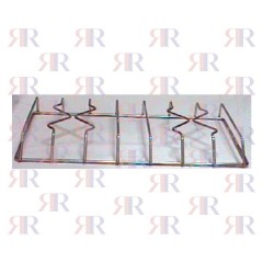 F5342 GRIGLIA IN FILO CROMATA A 2 FUOCHI 403 X 207mm