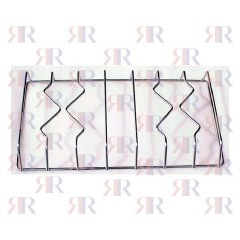 F5346 GRIGLIA IN FILO CROMATA A 2 FUOCHI 404 X 209mm H.45