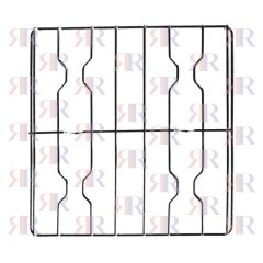 GRIGLIA IN FILO CROMATA A 4 FUOCHI 447 X 456mm