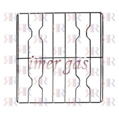 GRIGLIA IN FILO CROMATA A 4 FUOCHI 458 X 448mm