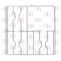 GRIGLIA IN FILO CROMATA A 3 FUOCHI 447 X 457mm