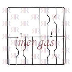 GRIGLIA IN FILO CROMATA A 3 FUOCHI 448 X 460mm