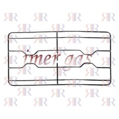 GRIGLIA IN FILO CROMATA A 2 FUOCHI 448 X 238mm