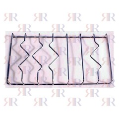 GRIGLIA IN FILO CROMATA A 2 FUOCHI CENTR. 448 X 238mm