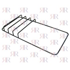 GRIGLIA IN PIATTINO SMALTATA 1 FUOCO+PIASTRA 460 X 225mm
