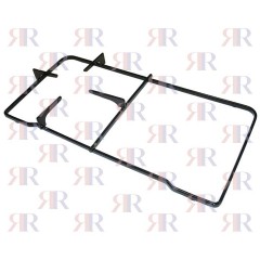 GRIGLIA IN PIATTINO SMALTATA 1 FUOCO+PIASTRA 461 X 240mm