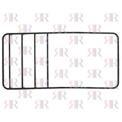 GRIGLIA IN PIATTINO SMALTATA 1 FUOCO 451 X 241mm