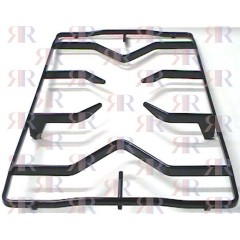 GRIGLIA IN PIATTINO SMALTATA 1 FUOCO CENTRALE 496 X 277mm