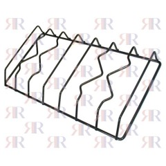 P5346 GRIGLIA IN PIATTINO SMALTATA 2 FUOCHI 404 X 209mm