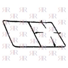 P5357 GRIGLIA IN PIATTINO SMALTATA 1 FUOCHI+PIASTRA 426 X 272mm